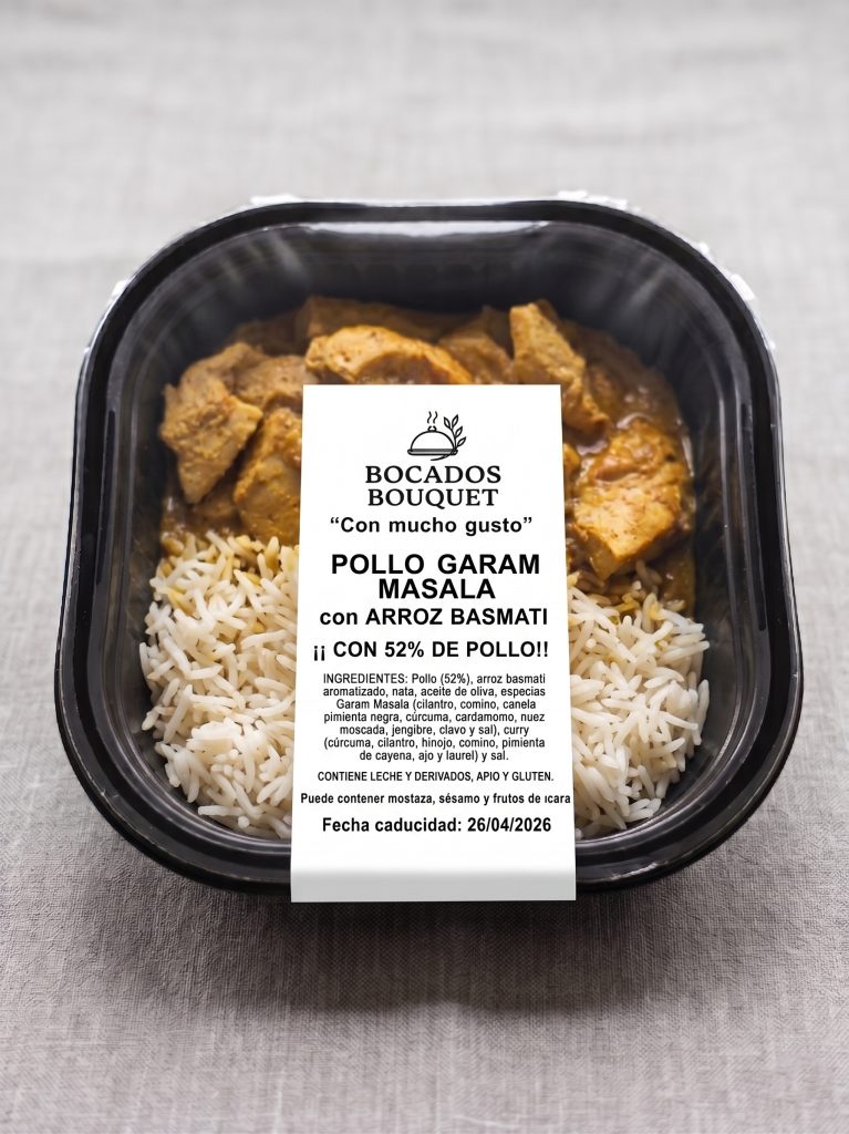 Pollo Garam Masala con Arroz Basmati
