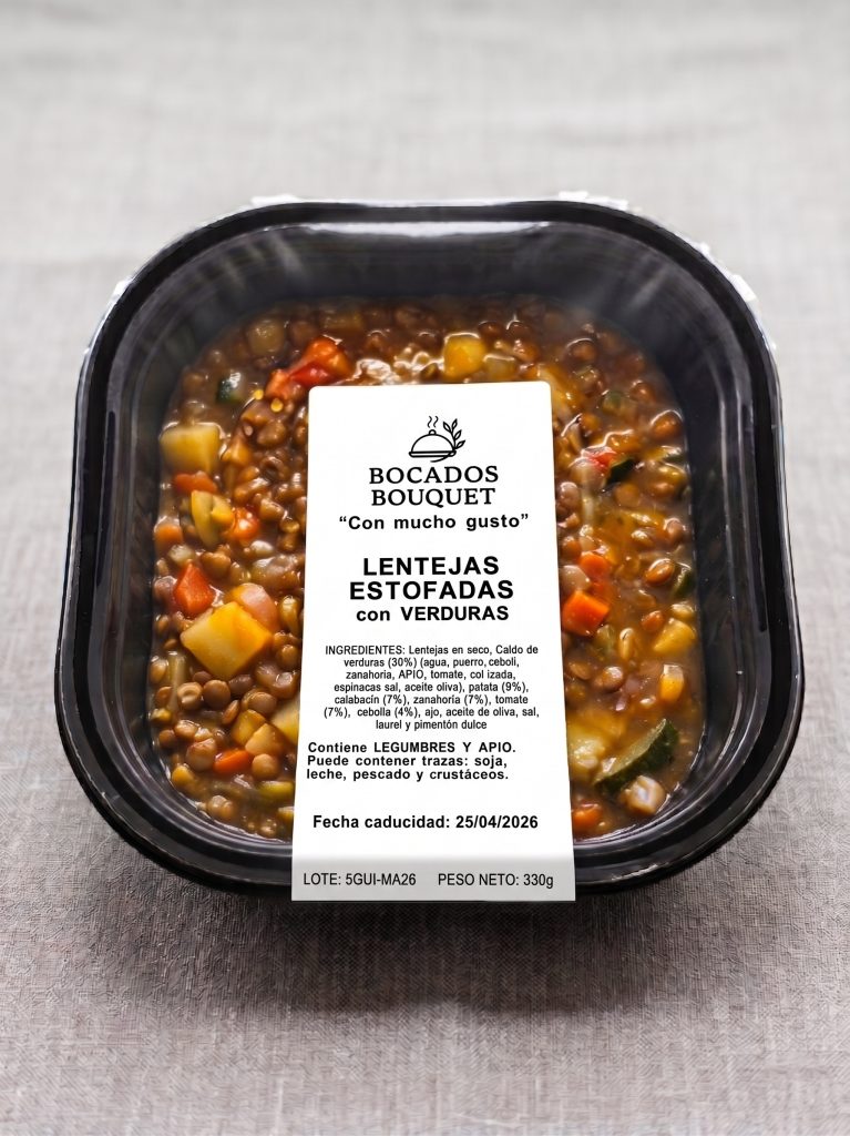 Lentejas Estofadas con Verduras